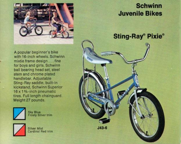 1980 schwinn stingray pixie